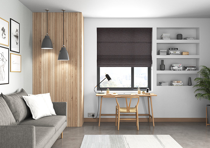 Maurice, Charcoal - Roman Blind - Image 5
